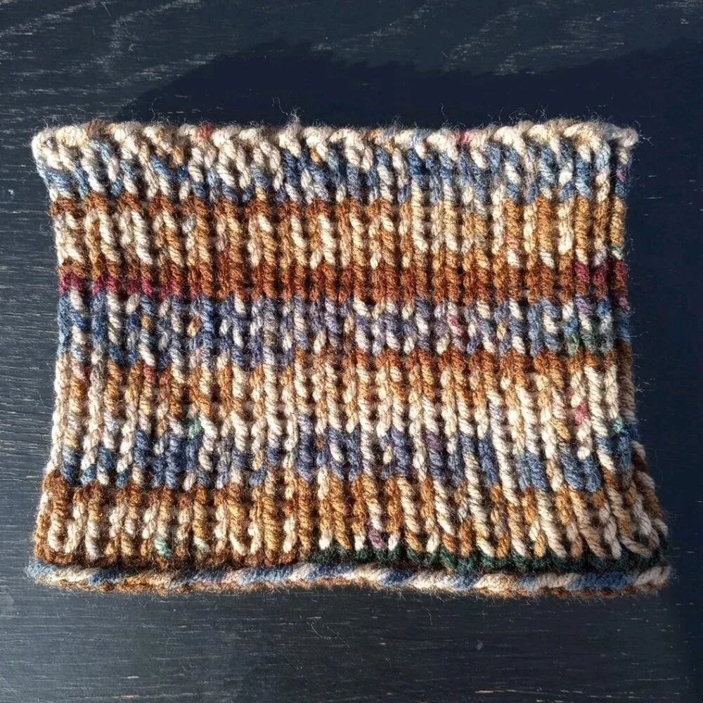 Men's Handmade Headband Circlet Bandeau Sierra Stripes Rib Knit USA Women's M/L - Picture 6 of 9